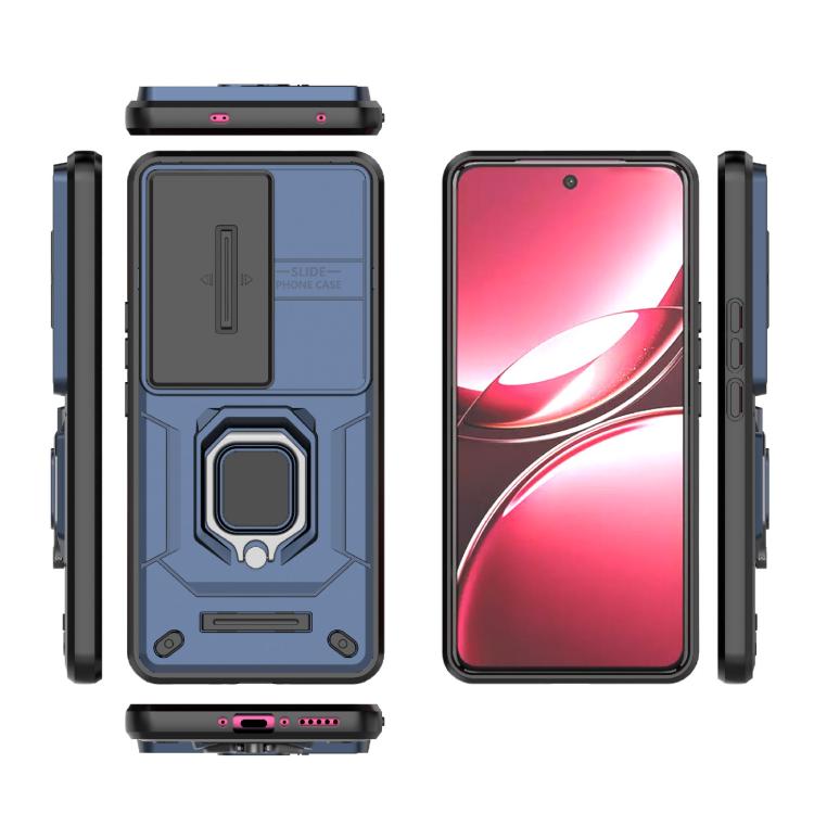 For vivo V50 5G Global Sliding Camshield TPU + PC Shockproof Phone Case with Holder