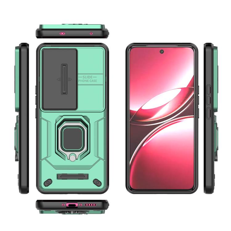 For vivo V50 5G Global Sliding Camshield TPU + PC Shockproof Phone Case with Holder