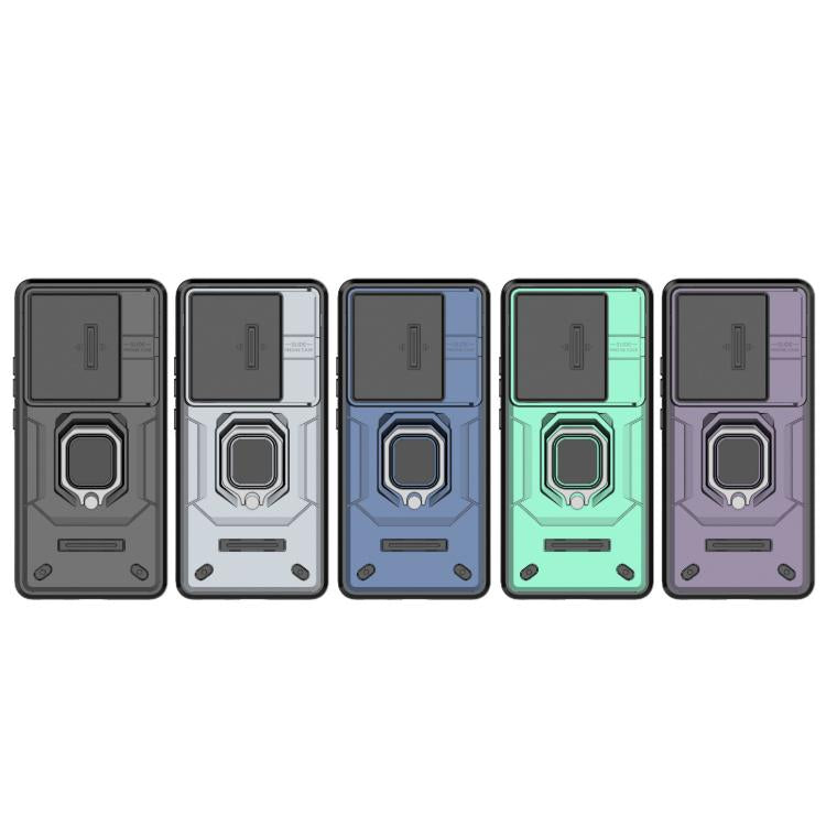 For vivo iQOO Z10 Turbo 5G Sliding Camshield TPU + PC Shockproof Phone Case with Holder
