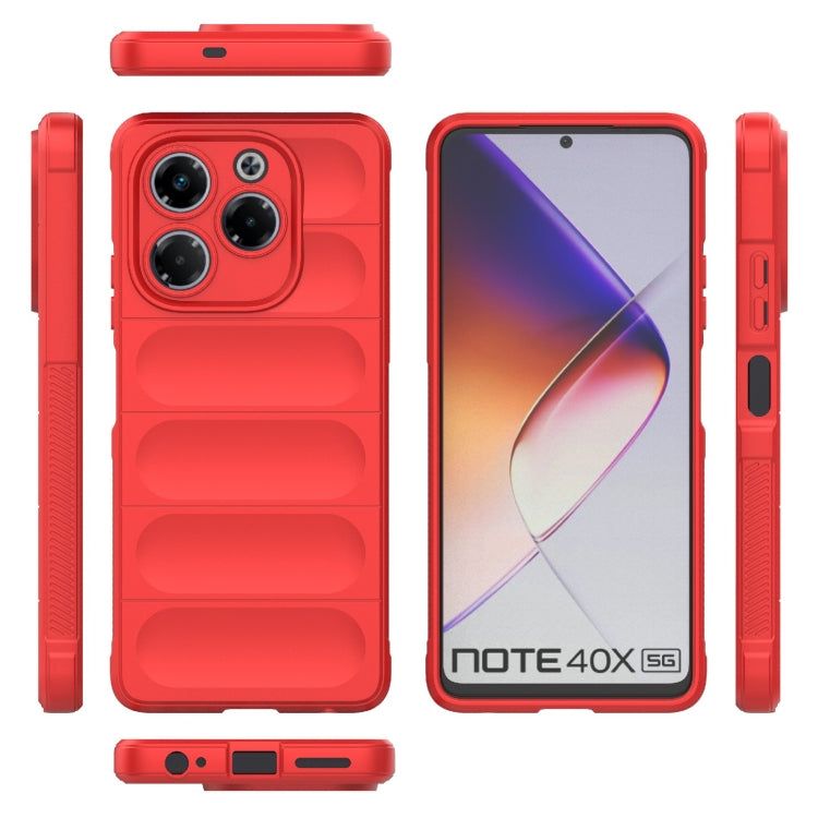 For Infinix Note 40X 5G Global Magic Shield TPU + Flannel Phone Case