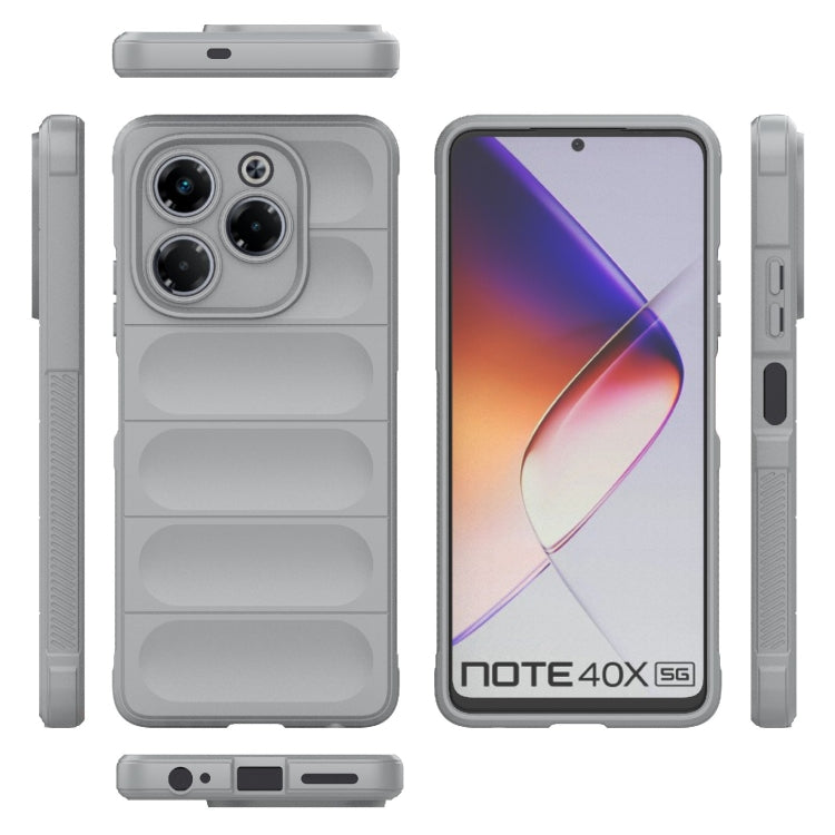 For Infinix Note 40X 5G Global Magic Shield TPU + Flannel Phone Case