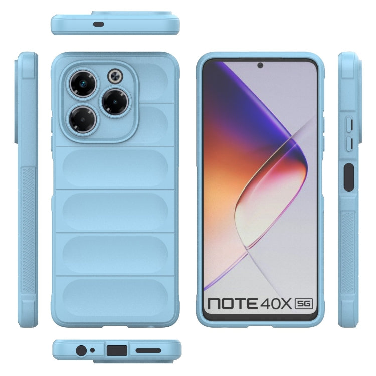 For Infinix Note 40X 5G Global Magic Shield TPU + Flannel Phone Case