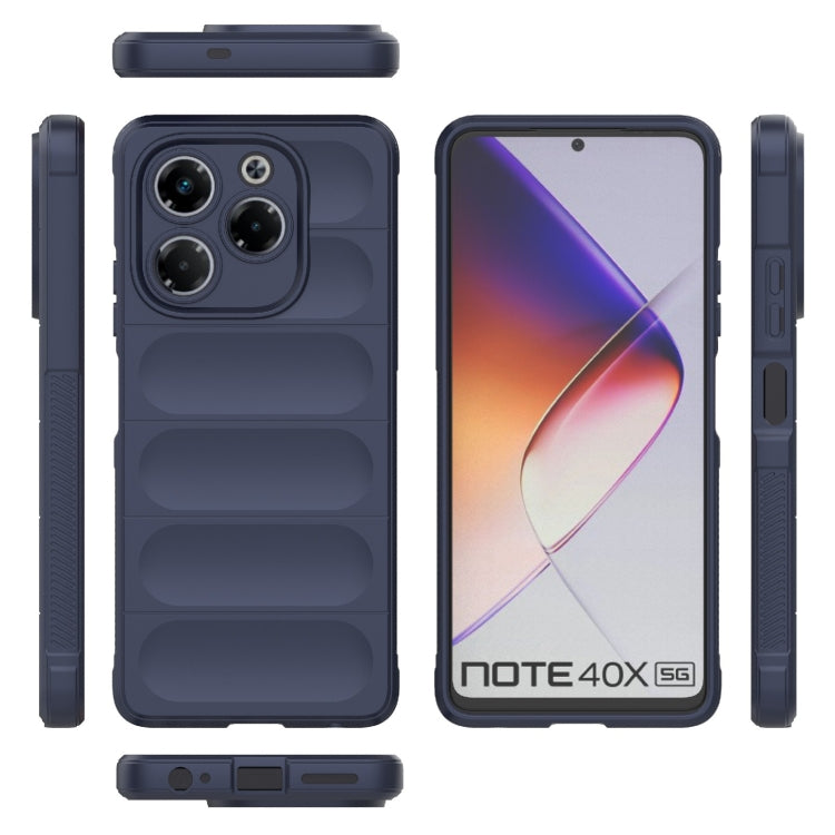 For Infinix Note 40X 5G Global Magic Shield TPU + Flannel Phone Case