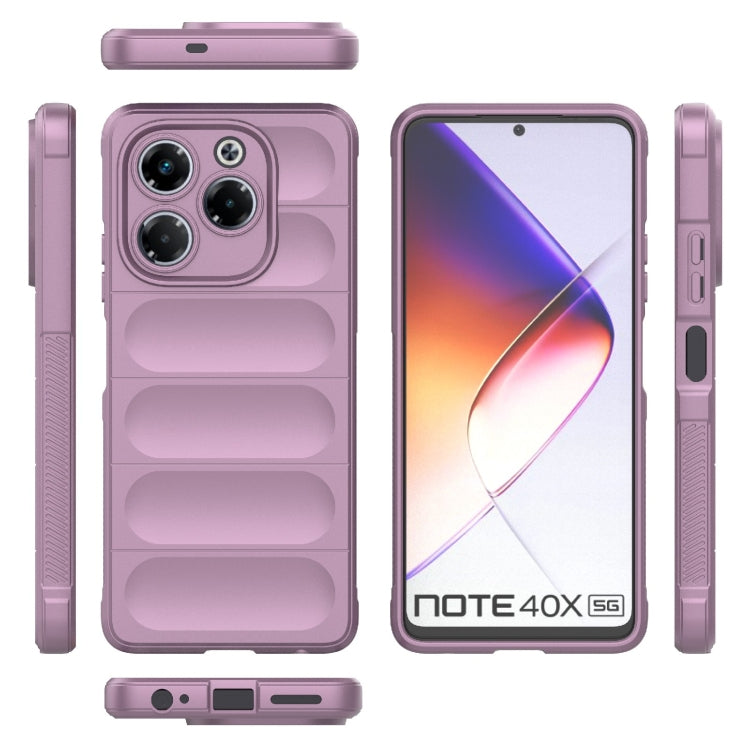 For Infinix Note 40X 5G Global Magic Shield TPU + Flannel Phone Case