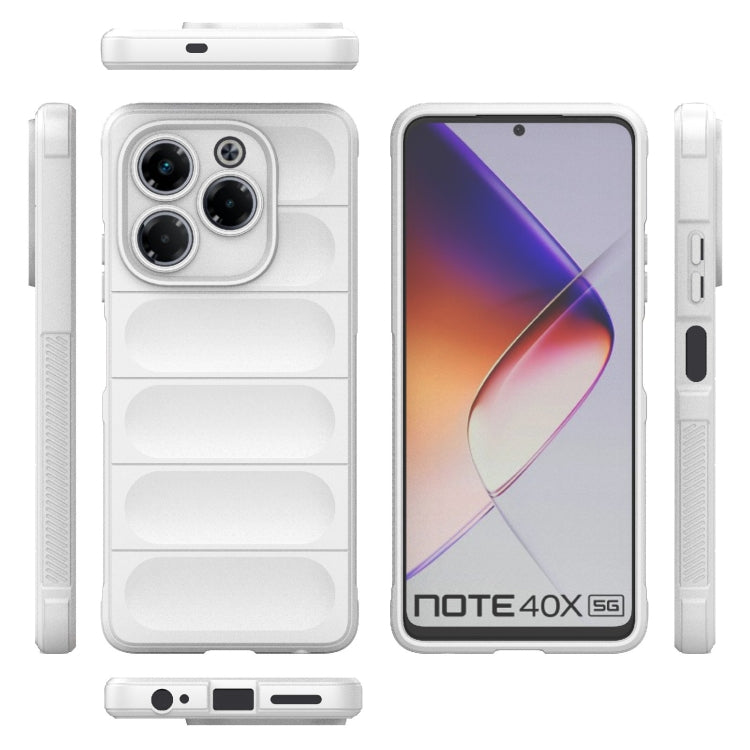For Infinix Note 40X 5G Global Magic Shield TPU + Flannel Phone Case