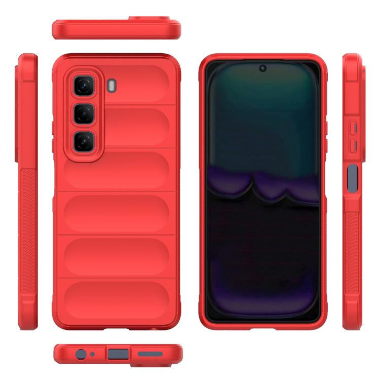 For Infinix Hot 50 4G Global Magic Shield TPU + Flannel Phone Case