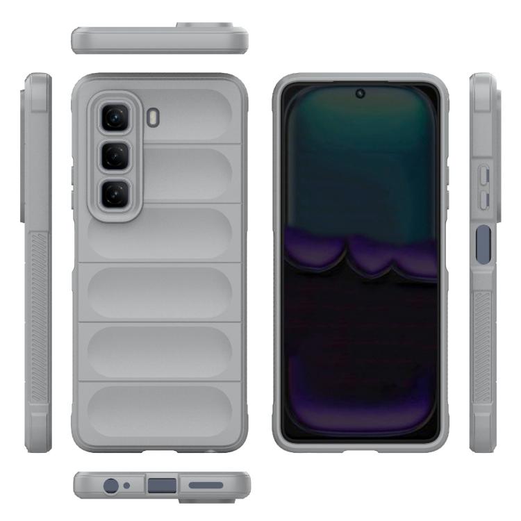 For Infinix Hot 50 4G Global Magic Shield TPU + Flannel Phone Case