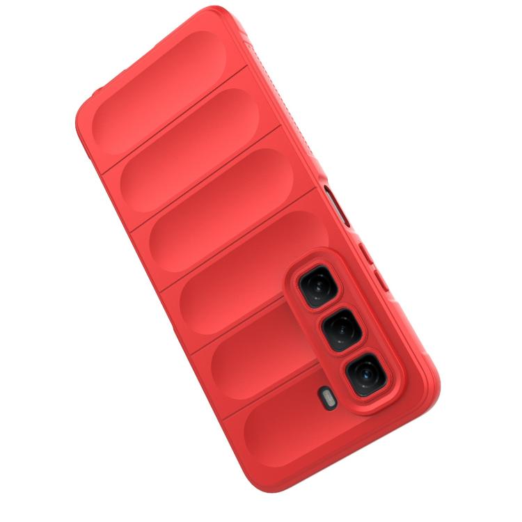 For Infinix Hot 50 4G Global Magic Shield TPU + Flannel Phone Case