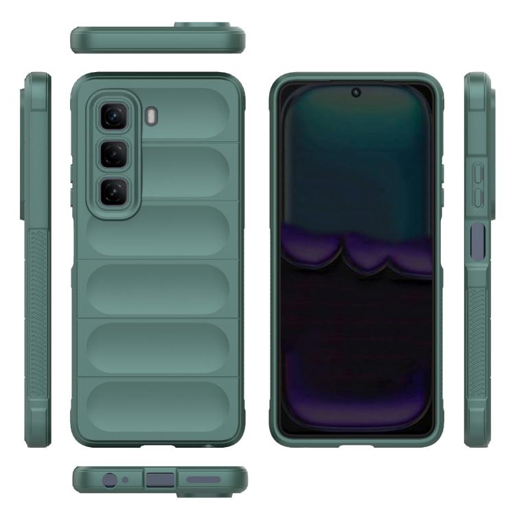 For Infinix Hot 50 4G Global Magic Shield TPU + Flannel Phone Case