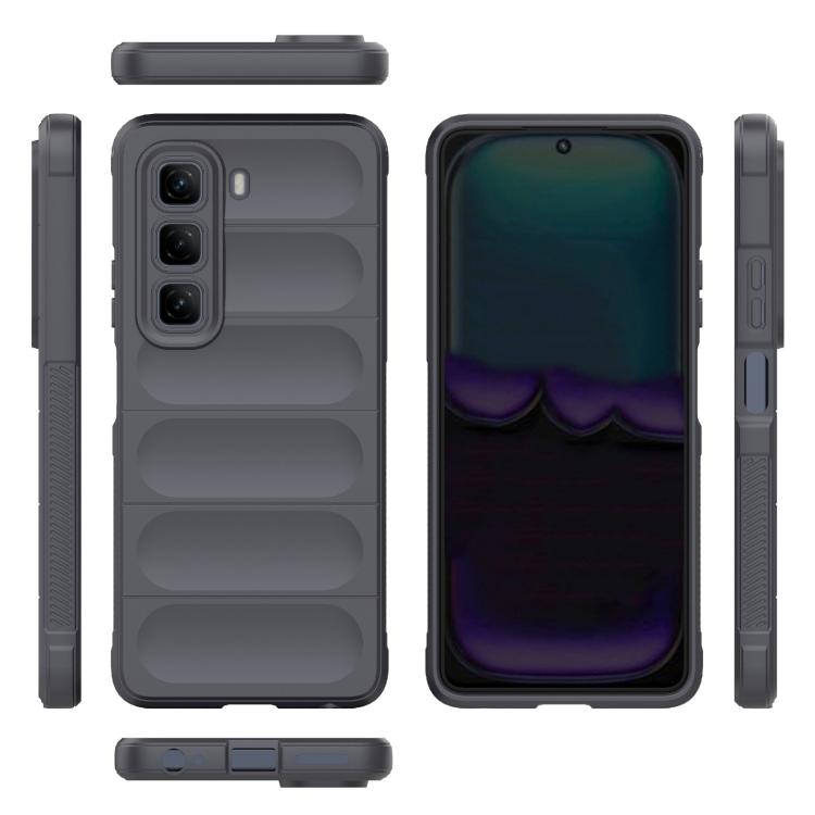 For Infinix Hot 50 4G Global Magic Shield TPU + Flannel Phone Case