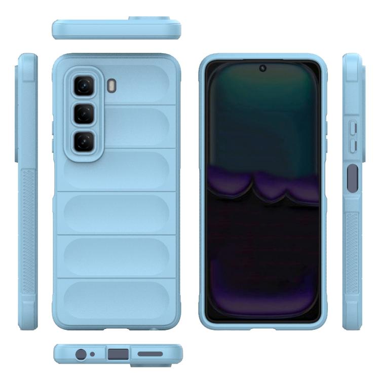 For Infinix Hot 50 4G Global Magic Shield TPU + Flannel Phone Case