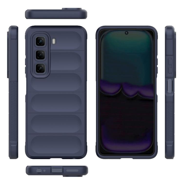 For Infinix Hot 50 4G Global Magic Shield TPU + Flannel Phone Case