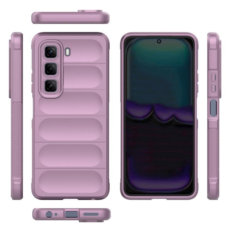For Infinix Hot 50 4G Global Magic Shield TPU + Flannel Phone Case