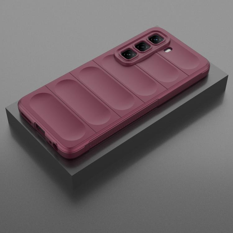 For Infinix Hot 50 4G Global Magic Shield TPU + Flannel Phone Case