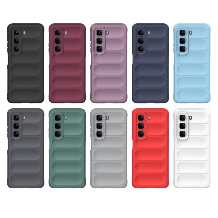 For Infinix Hot 50 4G Global Magic Shield TPU + Flannel Phone Case