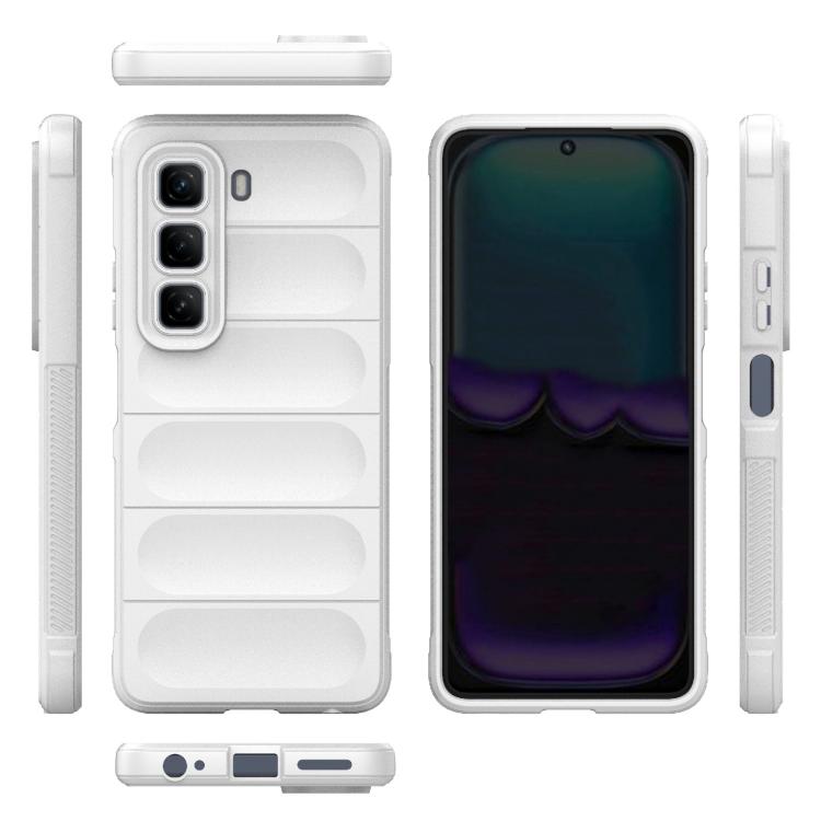 For Infinix Hot 50 4G Global Magic Shield TPU + Flannel Phone Case