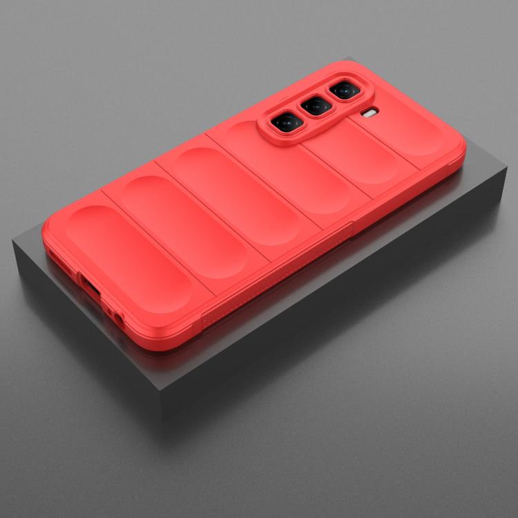 For Infinix Hot 50 Pro 4G Global Magic Shield TPU + Flannel Phone Case