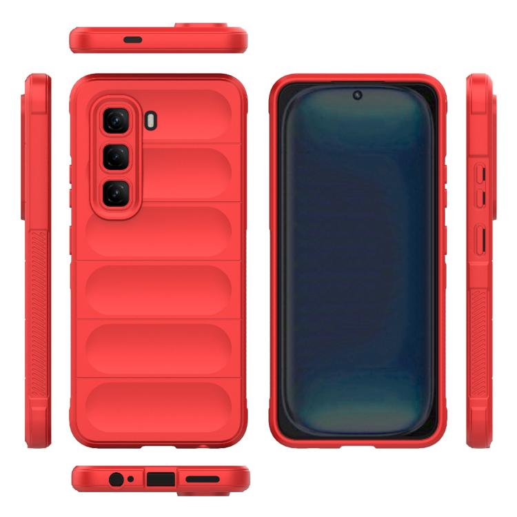 For Infinix Hot 50 Pro 4G Global Magic Shield TPU + Flannel Phone Case