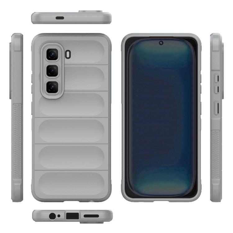 For Infinix Hot 50 Pro 4G Global Magic Shield TPU + Flannel Phone Case