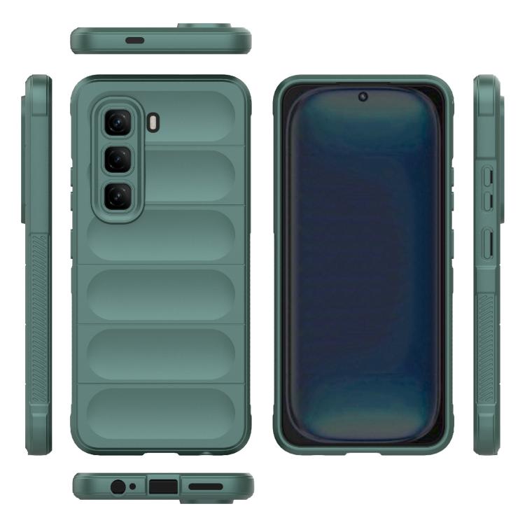 For Infinix Hot 50 Pro 4G Global Magic Shield TPU + Flannel Phone Case