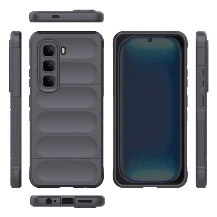 For Infinix Hot 50 Pro 4G Global Magic Shield TPU + Flannel Phone Case