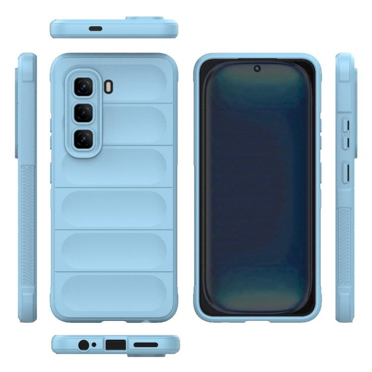 For Infinix Hot 50 Pro 4G Global Magic Shield TPU + Flannel Phone Case