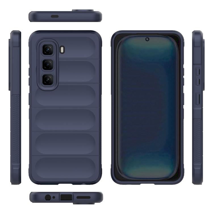 For Infinix Hot 50 Pro 4G Global Magic Shield TPU + Flannel Phone Case