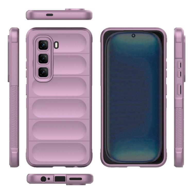 For Infinix Hot 50 Pro 4G Global Magic Shield TPU + Flannel Phone Case