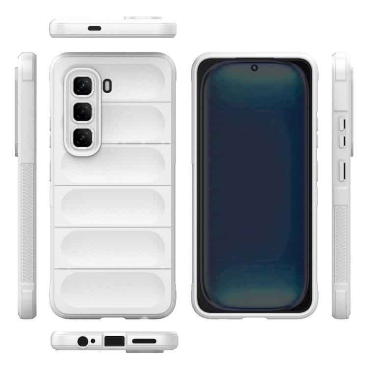 For Infinix Hot 50 Pro 4G Global Magic Shield TPU + Flannel Phone Case
