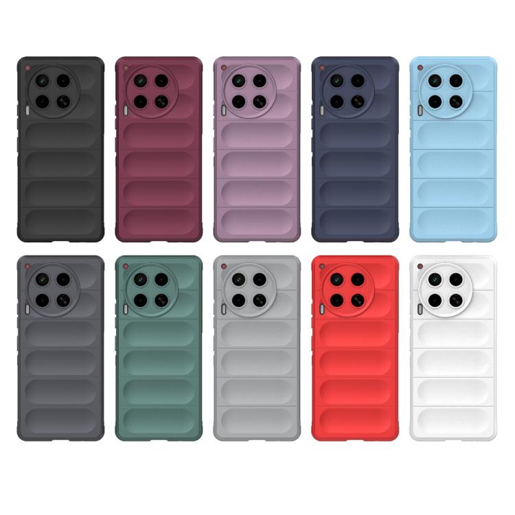 For Tecno Camon 30 4G Global Magic Shield TPU + Flannel Phone Case