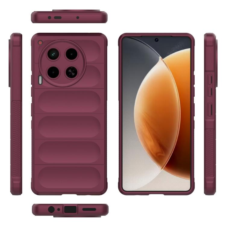 For Tecno Camon 30 4G Global Magic Shield TPU + Flannel Phone Case