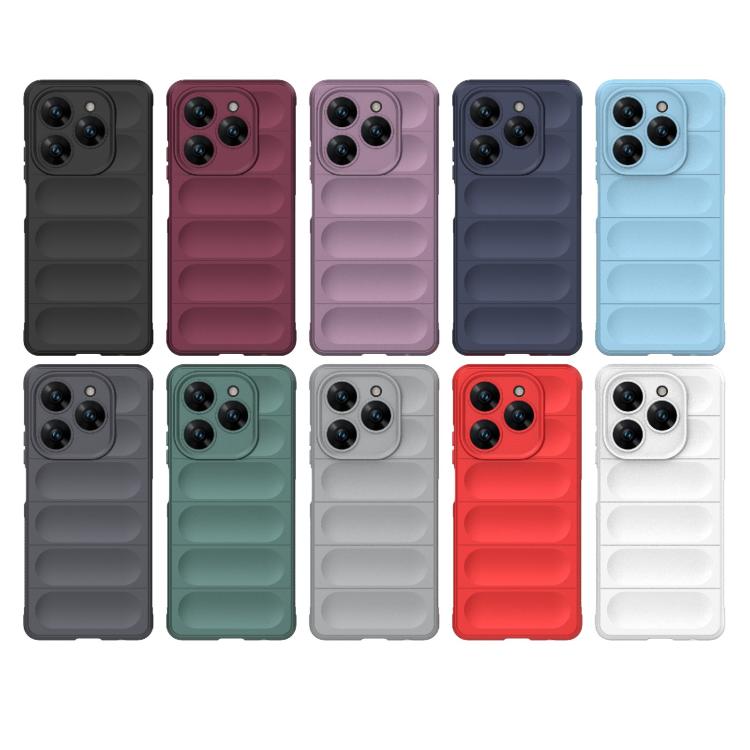 For Tecno Spark 20 Pro 4G Global Magic Shield TPU + Flannel Phone Case
