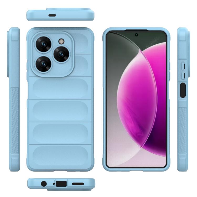 For Tecno Spark 20 Pro 4G Global Magic Shield TPU + Flannel Phone Case