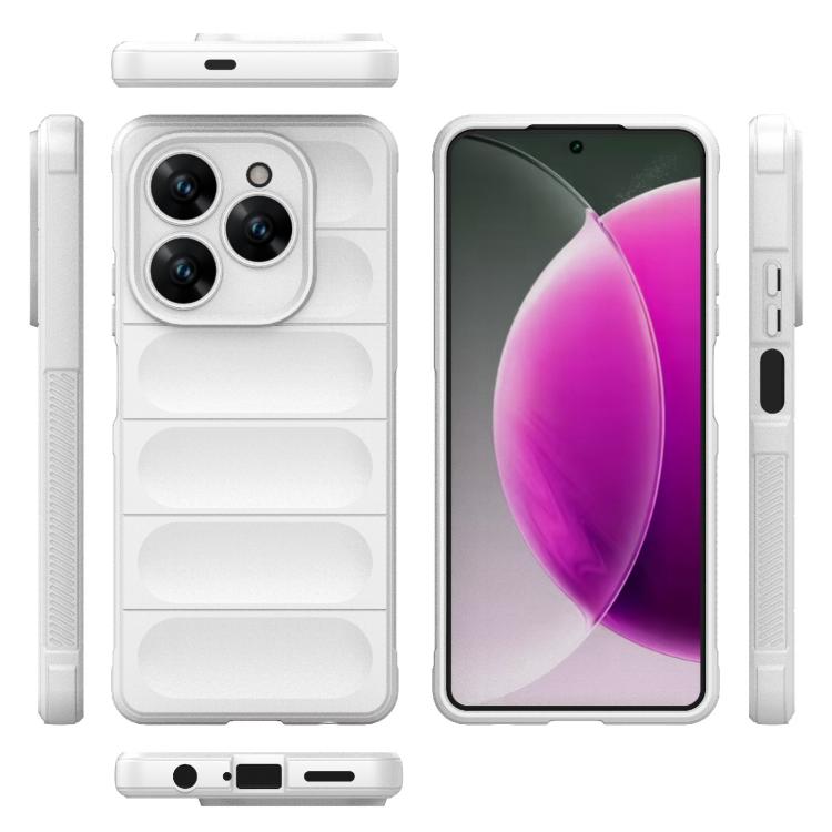 For Tecno Spark 20 Pro 4G Global Magic Shield TPU + Flannel Phone Case