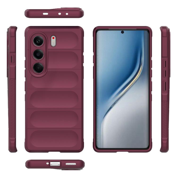 For Tecno Camon 40 Pro 5G Global Magic Shield TPU + Flannel Phone Case