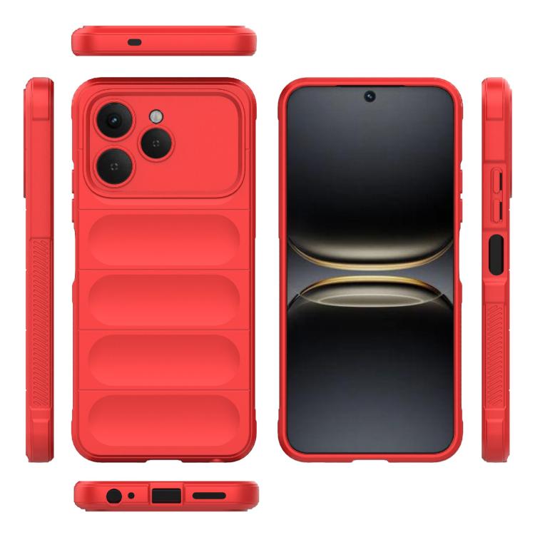 For Tecno Spark 40 4G Global Magic Shield TPU + Flannel Phone Case