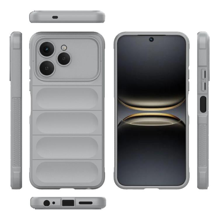 For Tecno Spark 40 4G Global Magic Shield TPU + Flannel Phone Case