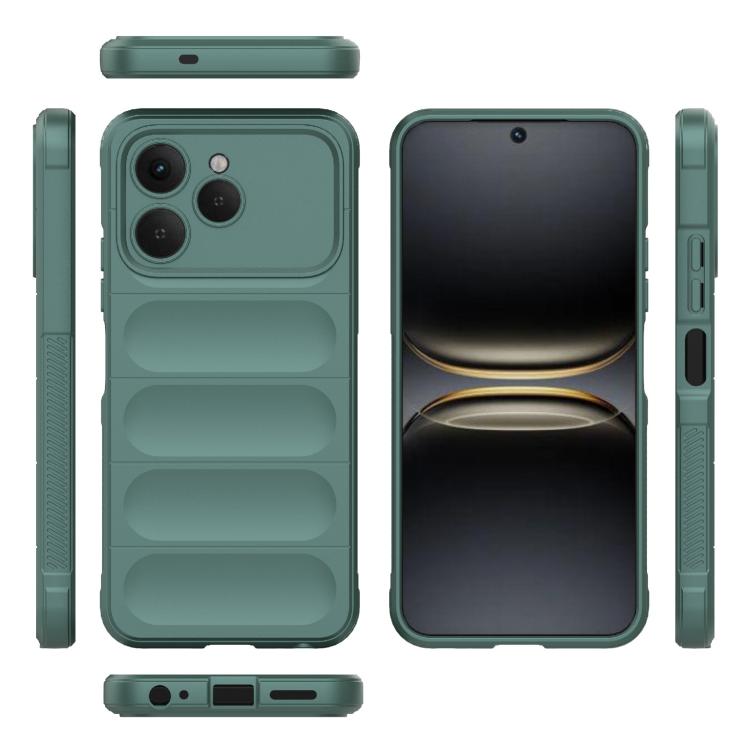 For Tecno Spark 40 4G Global Magic Shield TPU + Flannel Phone Case