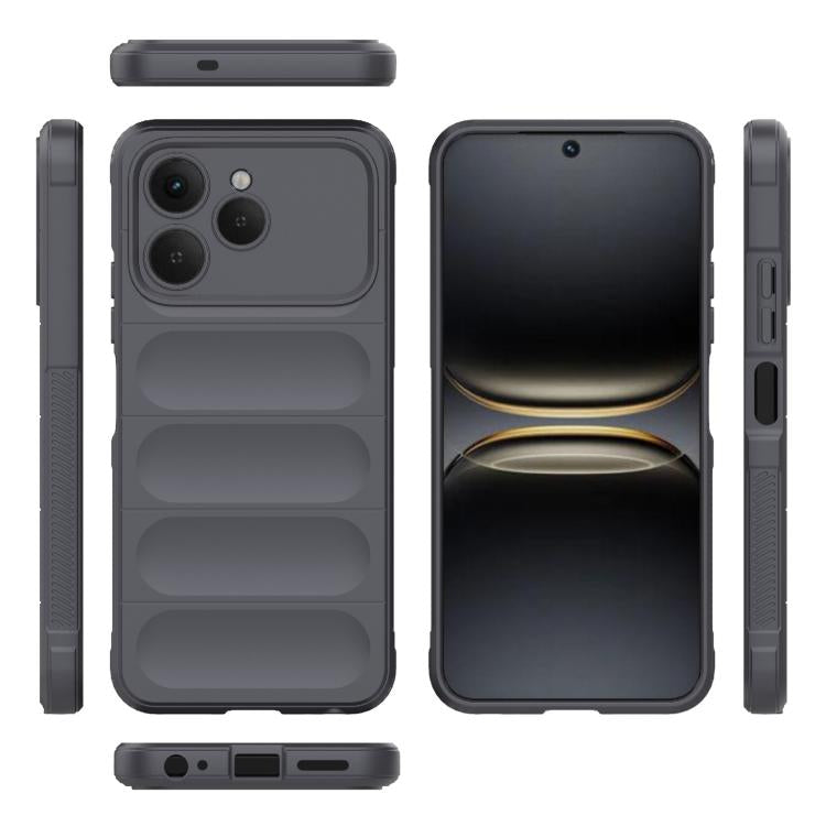 For Tecno Spark 40 4G Global Magic Shield TPU + Flannel Phone Case