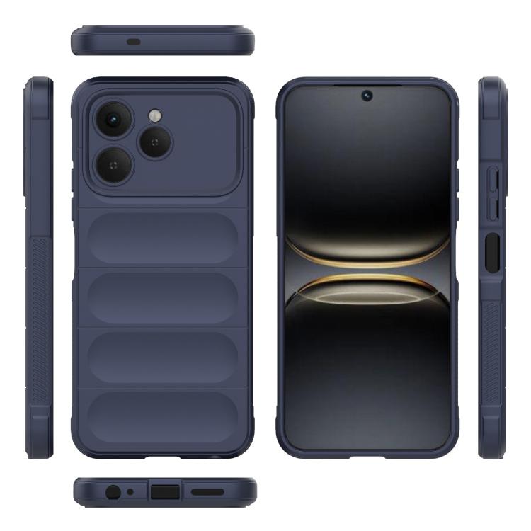For Tecno Spark 40 4G Global Magic Shield TPU + Flannel Phone Case