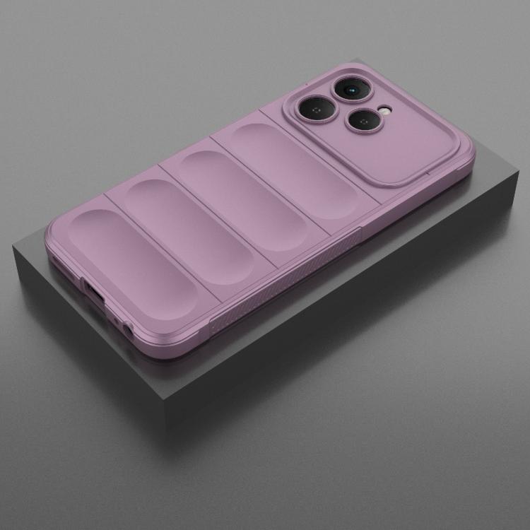 For Tecno Spark 40 4G Global Magic Shield TPU + Flannel Phone Case