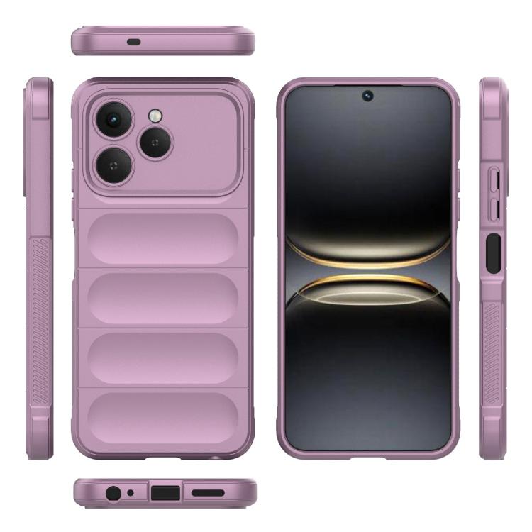For Tecno Spark 40 4G Global Magic Shield TPU + Flannel Phone Case