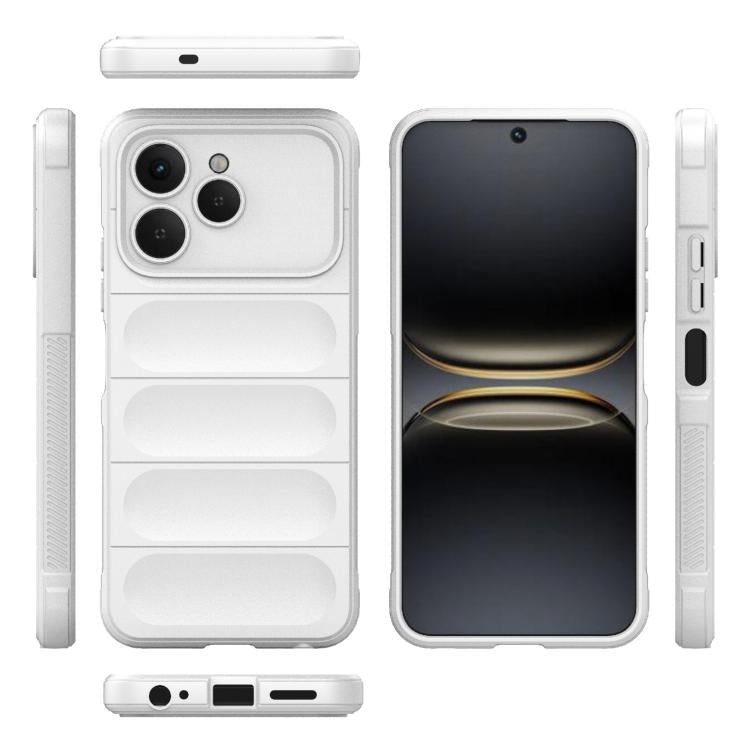 For Tecno Spark 40 4G Global Magic Shield TPU + Flannel Phone Case