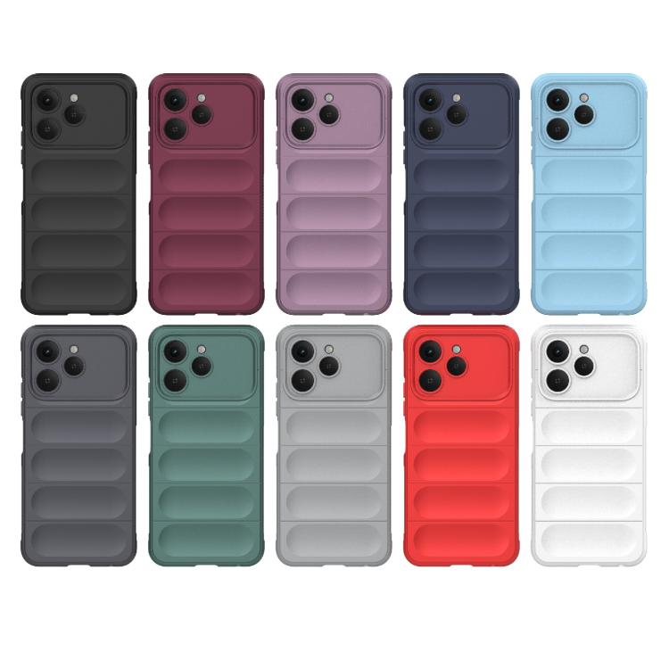 For Tecno Spark 40 4G Global Magic Shield TPU + Flannel Phone Case