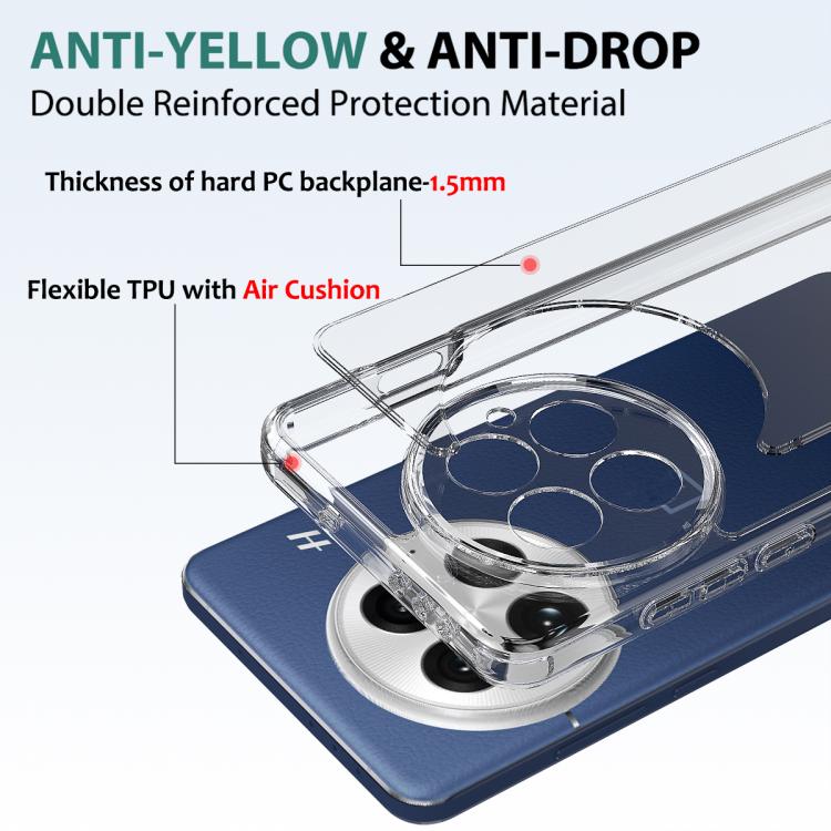 For OnePlus 13 Scratchproof Acrylic TPU Phone Case - Transparent