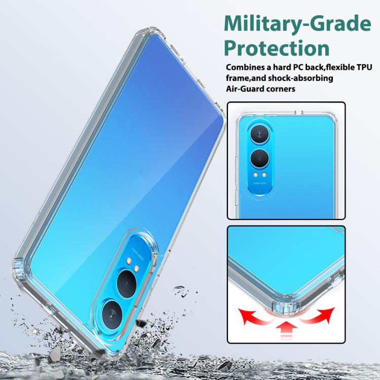 For OnePlus Nord CE4 Lite Scratchproof Acrylic TPU Phone Case - Transparent