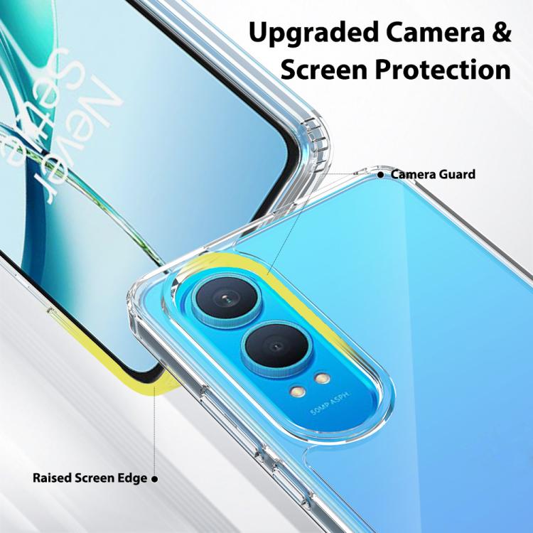 For OnePlus Nord CE4 Lite Scratchproof Acrylic TPU Phone Case - Transparent
