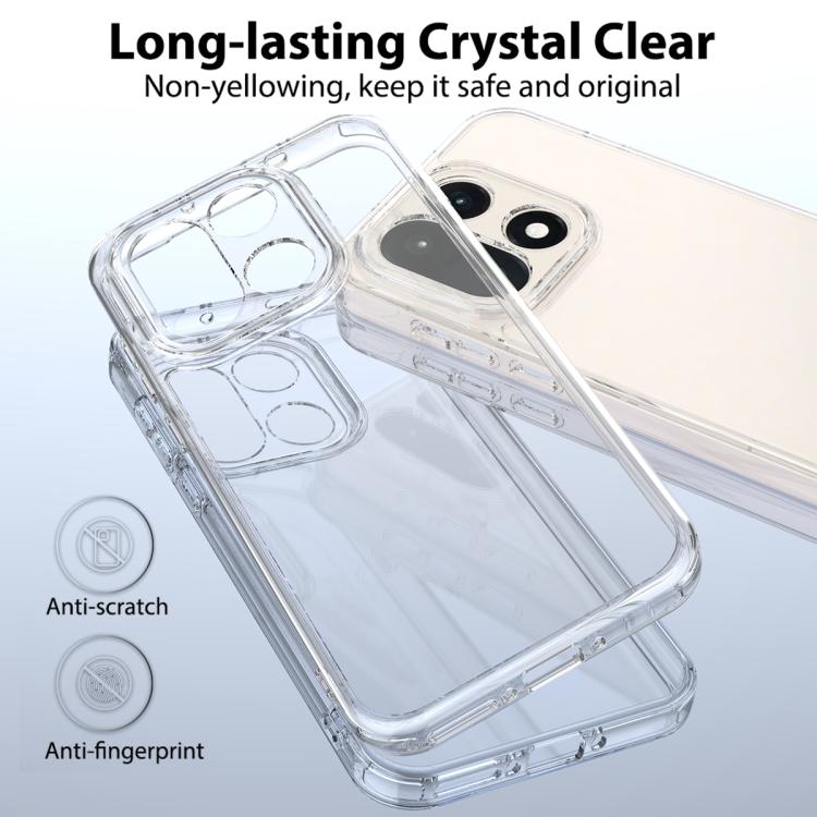 For OnePlus 15 Scratchproof Acrylic TPU Phone Case - Transparent