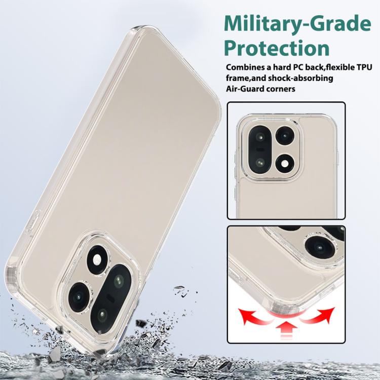 For OnePlus 15 Scratchproof Acrylic TPU Phone Case - Transparent
