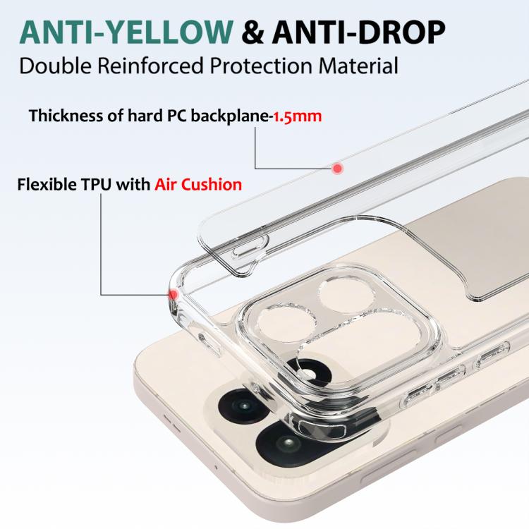 For OnePlus 15 Scratchproof Acrylic TPU Phone Case - Transparent